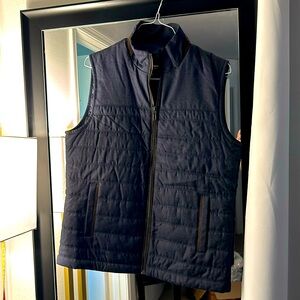 Johnston & Murphy Blue Vest with Brown Lining